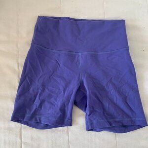Lululemon Sz 8 Wunder Train High-Rise Short 6" Charged Indigo